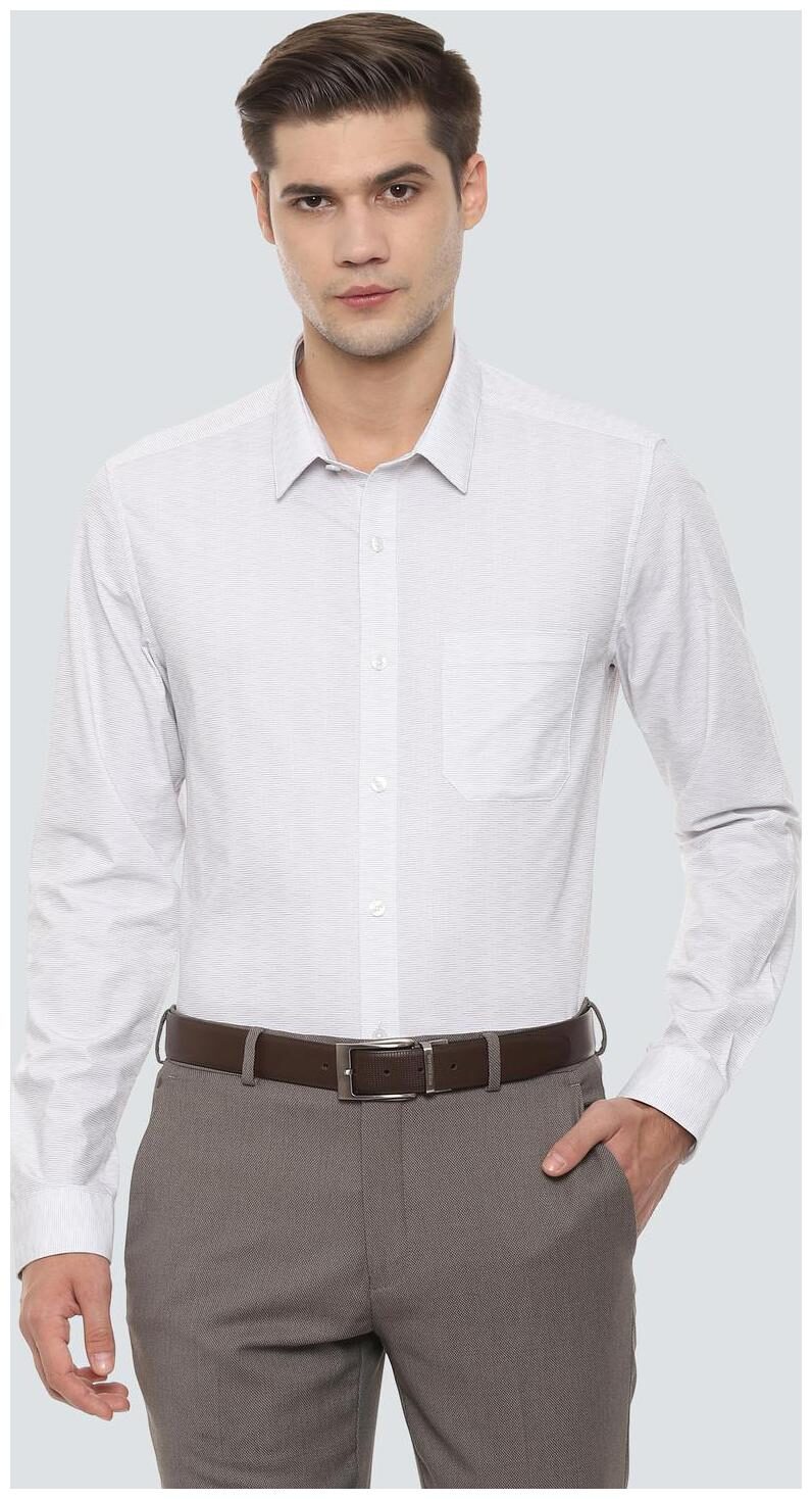 

Louis Philippe Men Super slim fit Formal Shirt - White