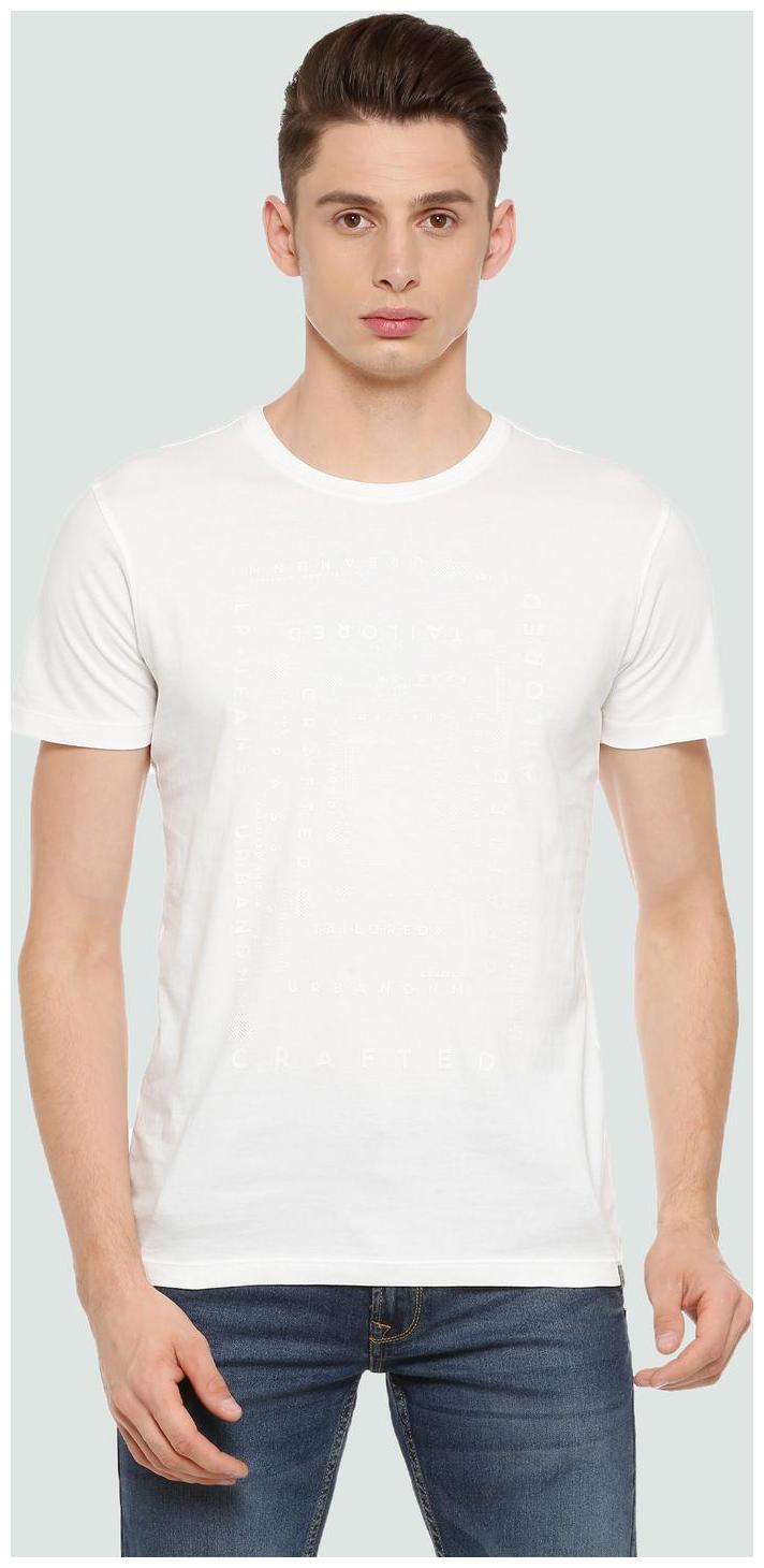 

Louis Philippe Men White Slim fit Cotton Round neck T-Shirt - Pack Of 1