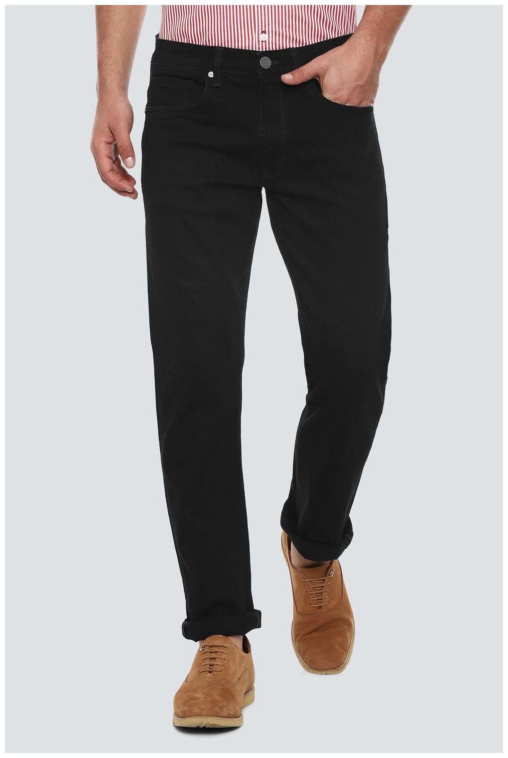 

Louis Philippe Men Black Regular Fit Jeans