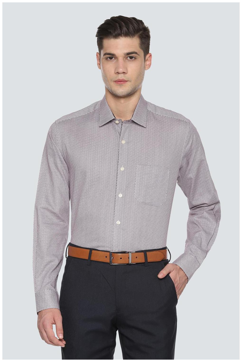 

Louis Philippe Men Slim fit Formal Shirt - Brown