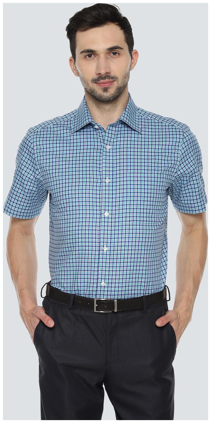 

Louis Philippe Men Regular fit Formal Shirt - Blue