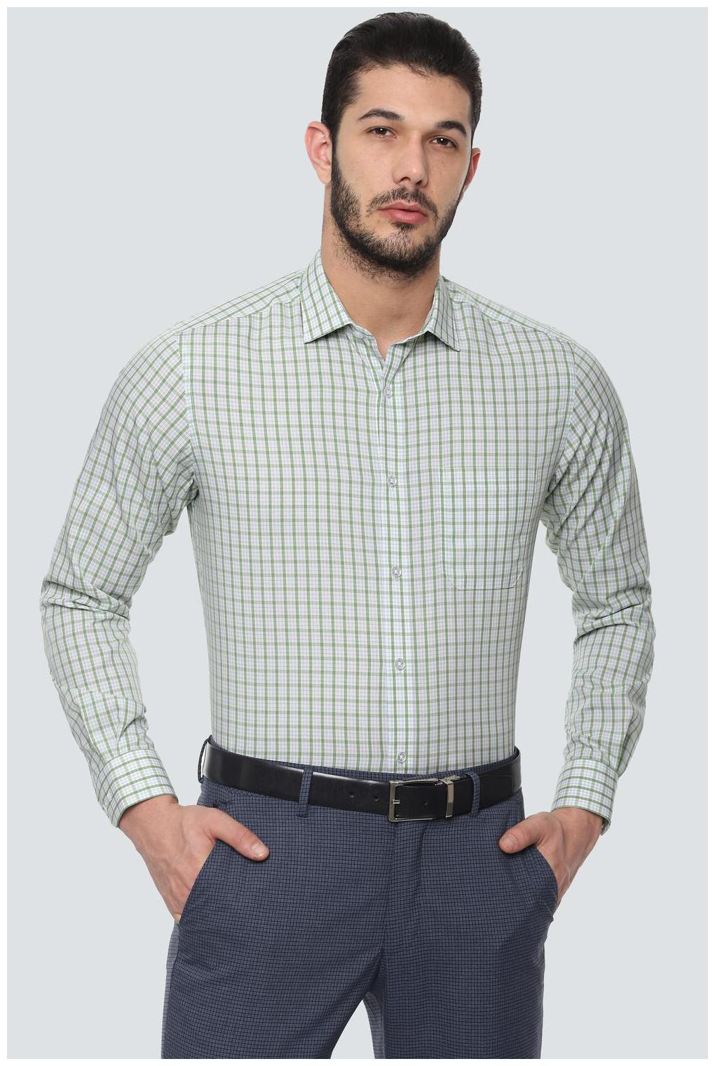 

Louis Philippe Men Slim fit Formal Shirt - Green