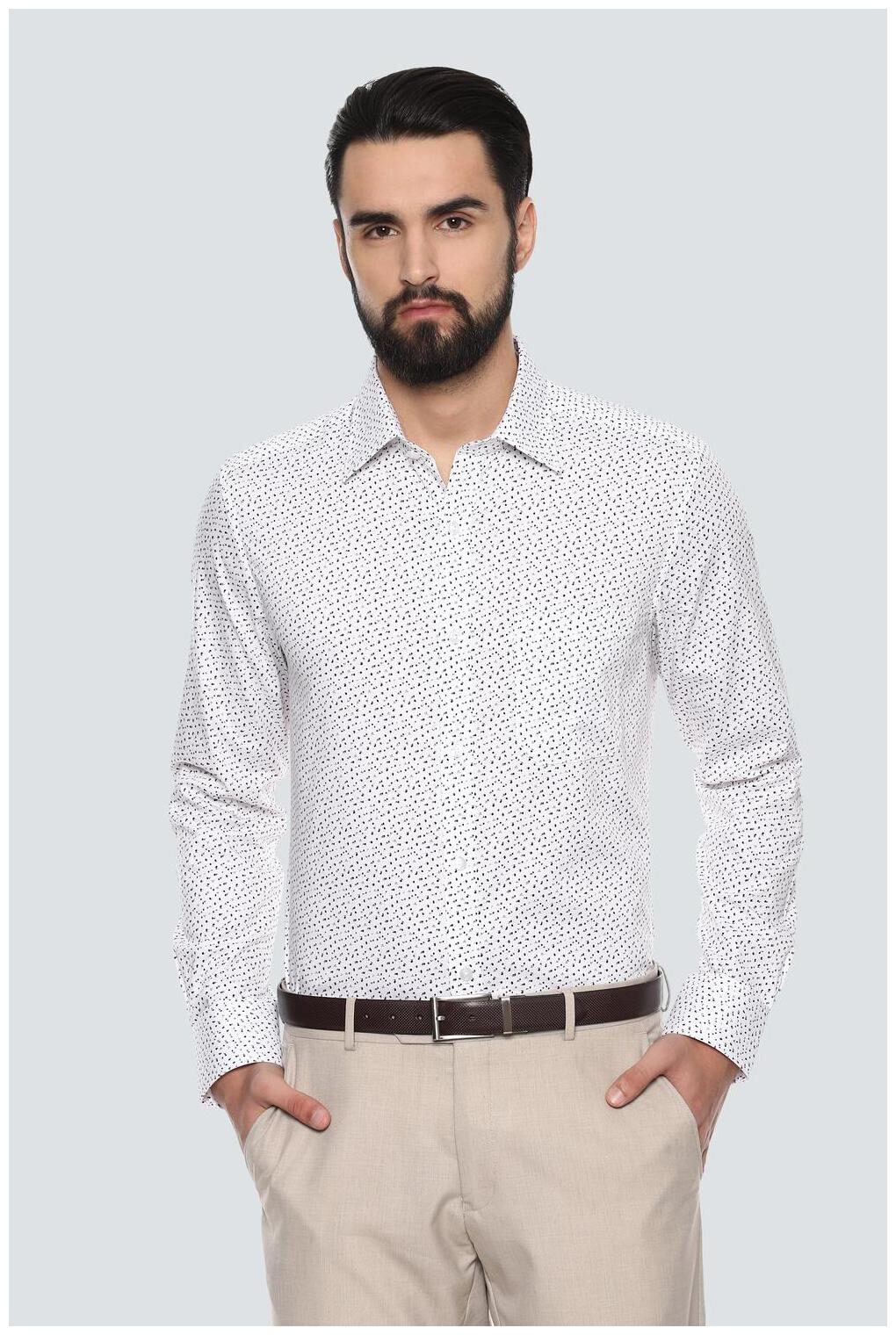 

Louis Philippe Men Regular fit Formal Shirt - White