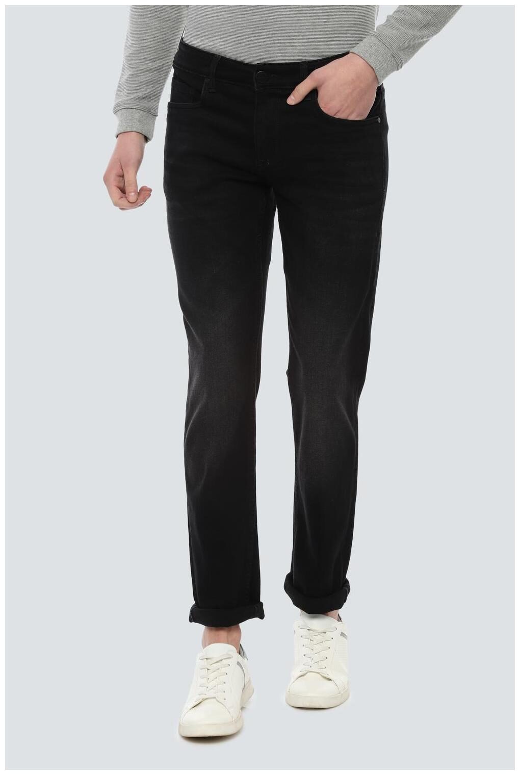 

Louis Philippe Men Black Slim Fit Jeans