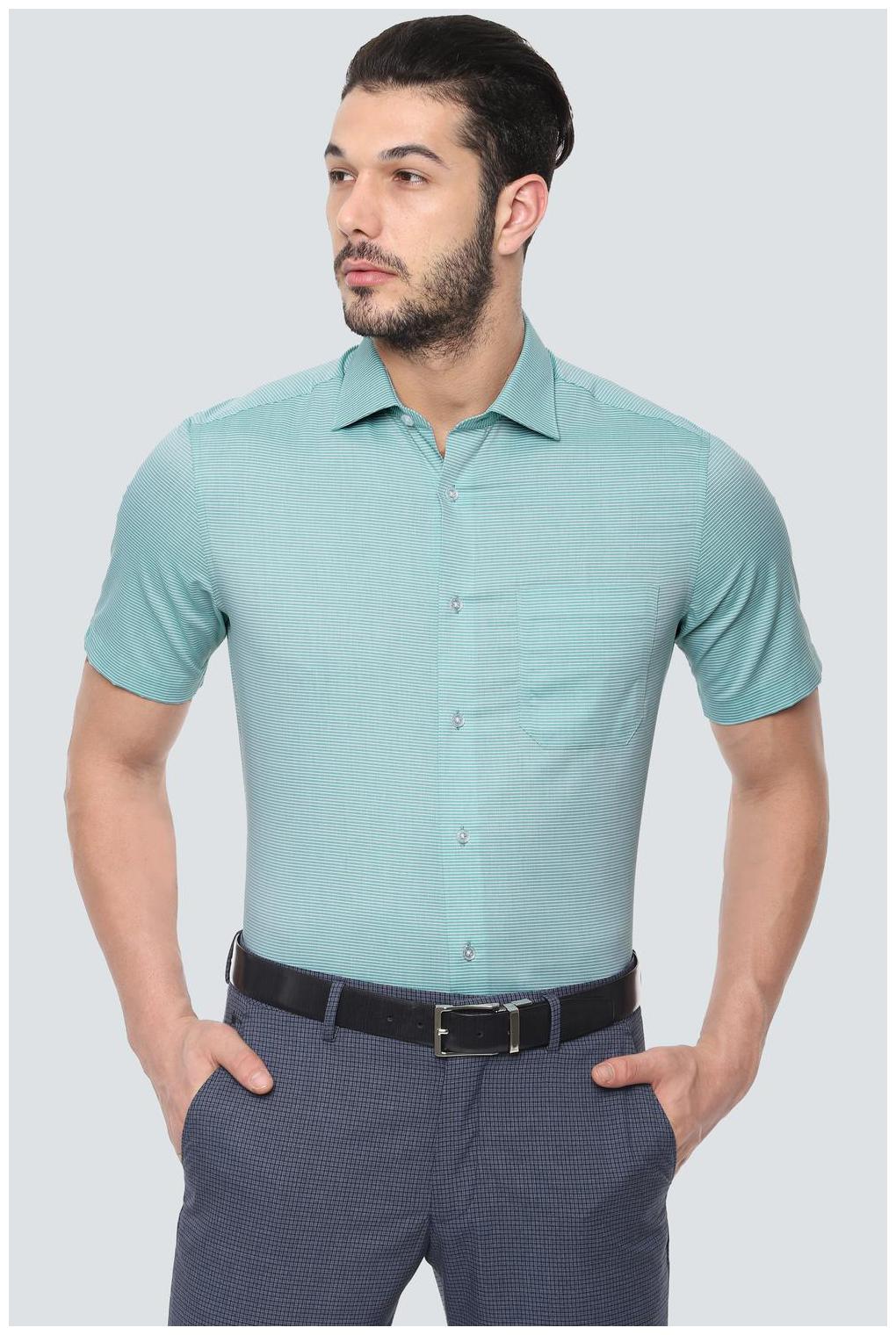 

Louis Philippe Men Regular fit Formal Shirt - Green