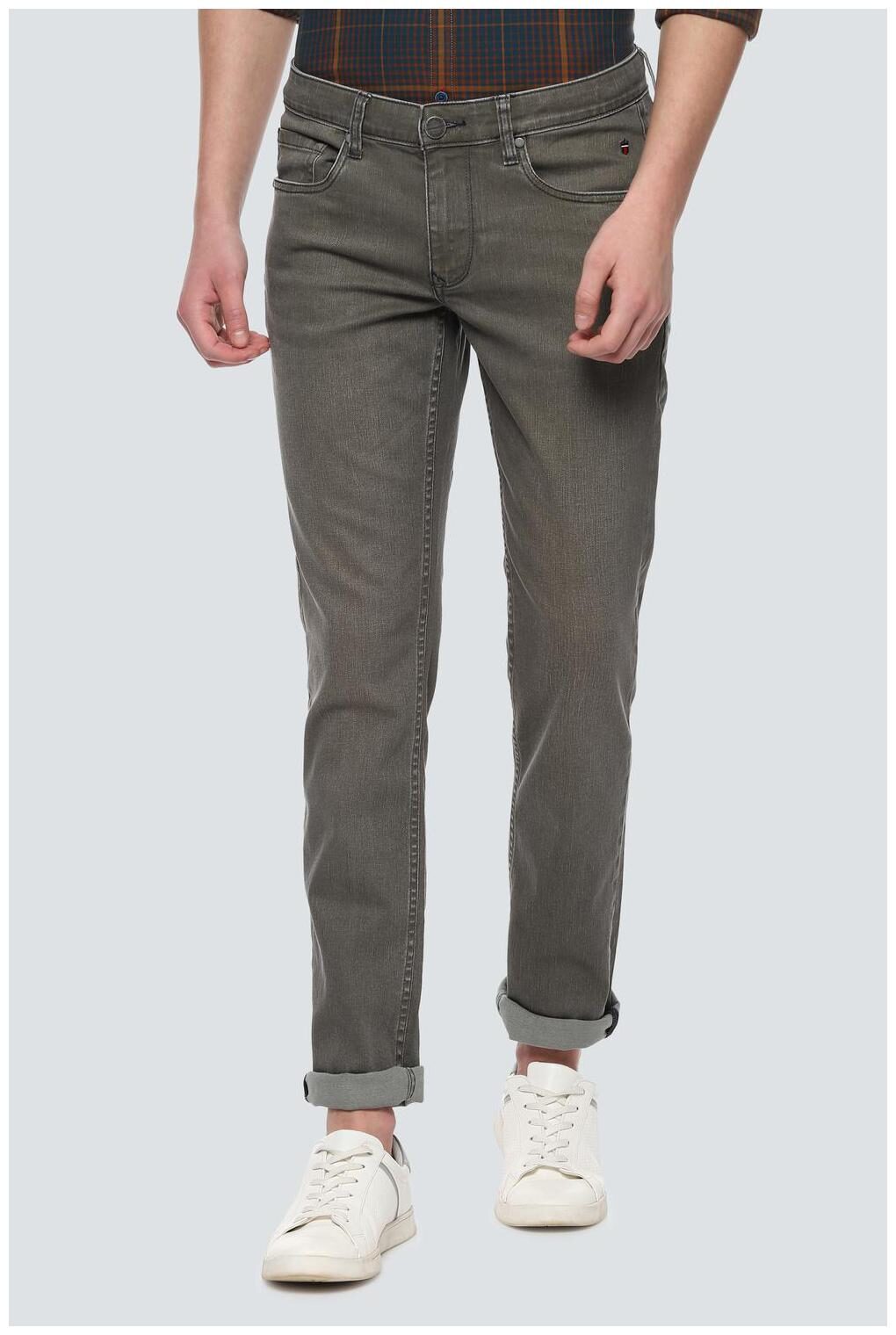 

Louis Philippe Men Olive Slim Fit Jeans