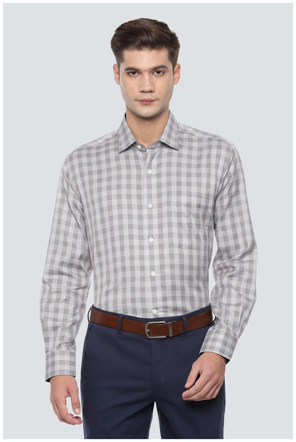 

Louis Philippe Men Regular fit Formal Shirt - Grey