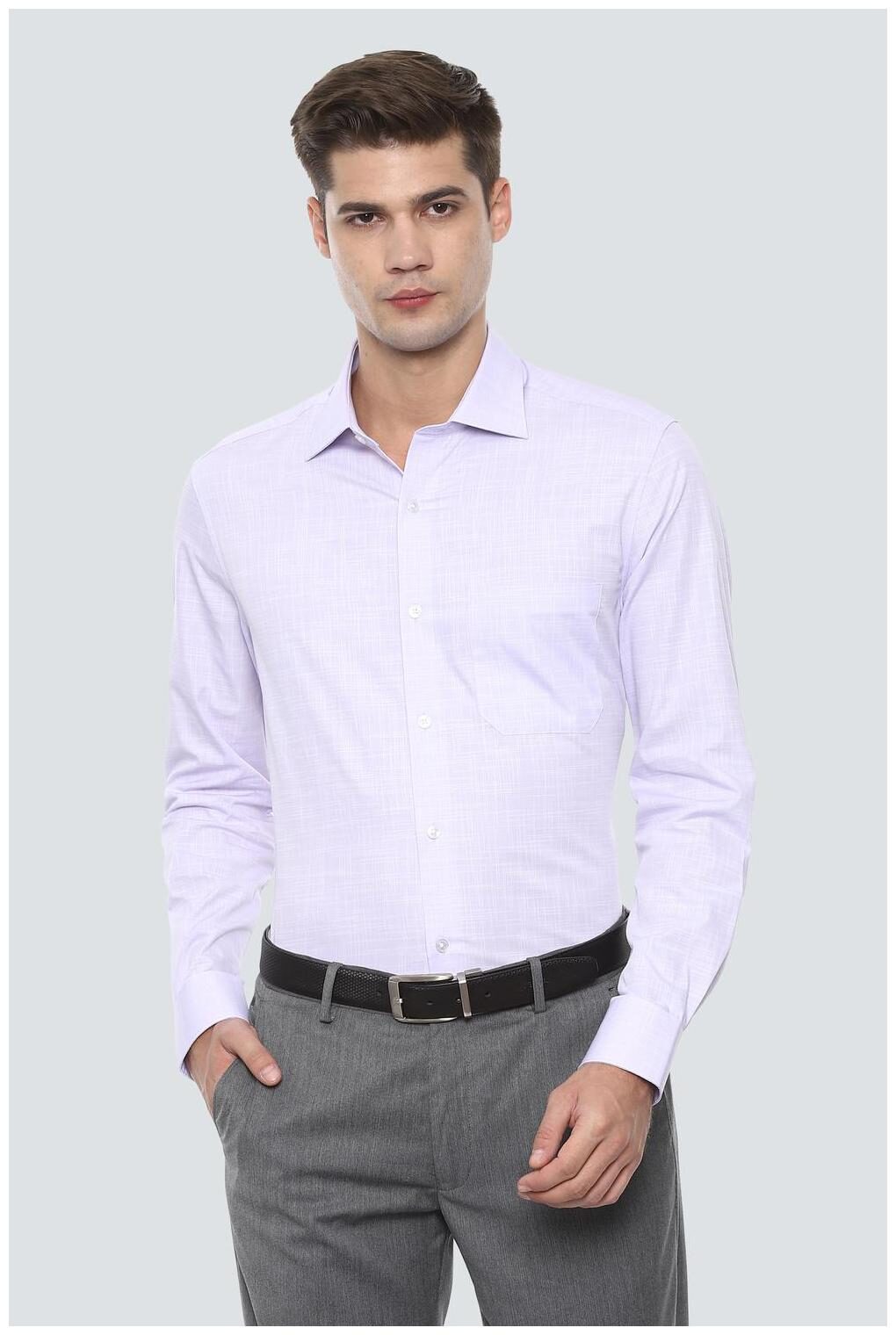 

Louis Philippe Men Regular fit Formal Shirt - Purple