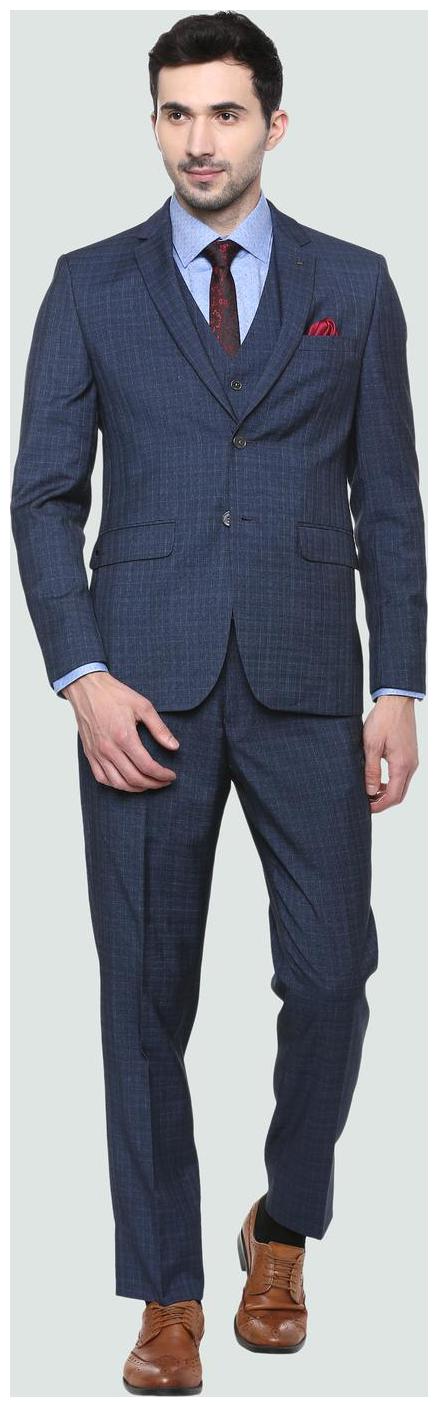 

Louis Philippe Blue Three Piece Suit