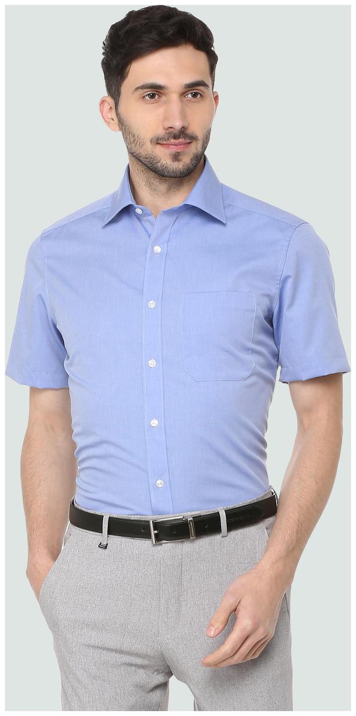 

Louis Philippe Men Regular fit Formal Shirt - Blue