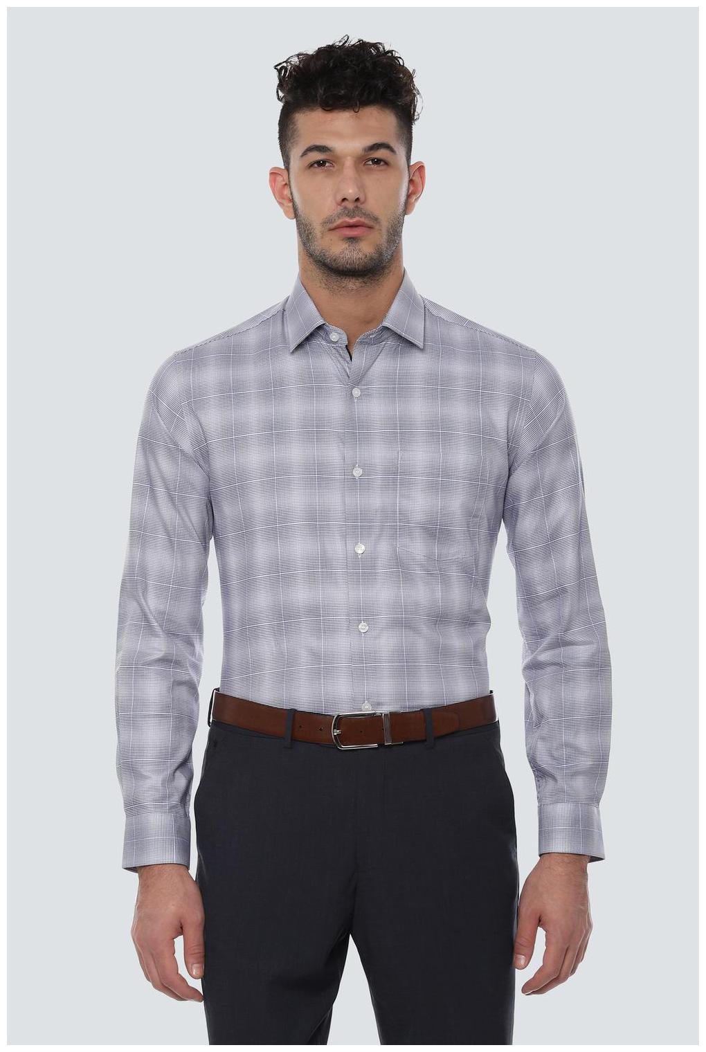 

Louis Philippe Men Slim fit Formal Shirt - Grey
