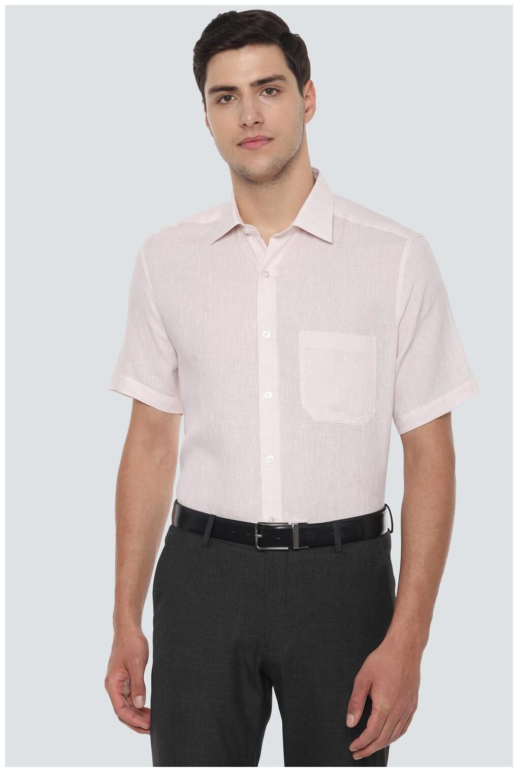 

Louis Philippe Men Regular fit Formal Shirt - Beige