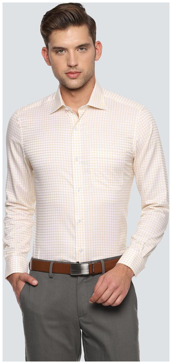 

Louis Philippe Men Regular fit Formal Shirt - Yellow