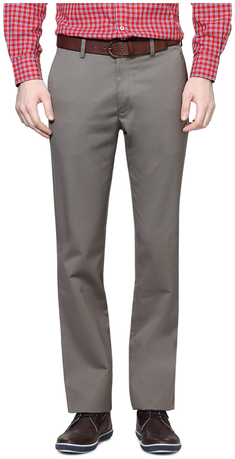 

Louis Philippe Men Grey Solid Regular fit Regular trousers