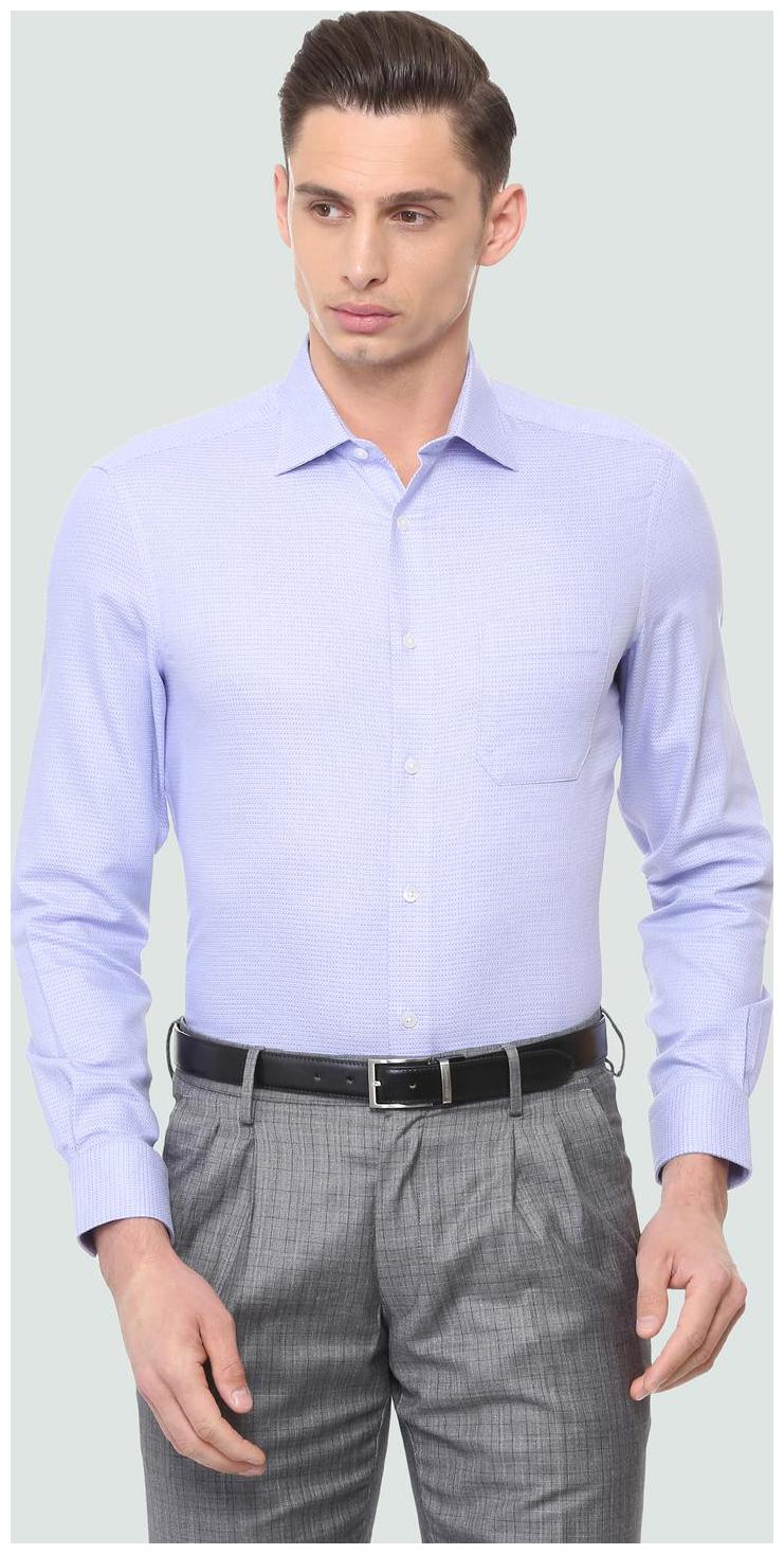

Louis Philippe Men Regular fit Formal Shirt - Blue