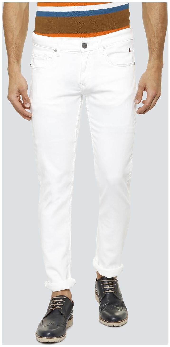 

Louis Philippe Men White Slim Fit Jeans