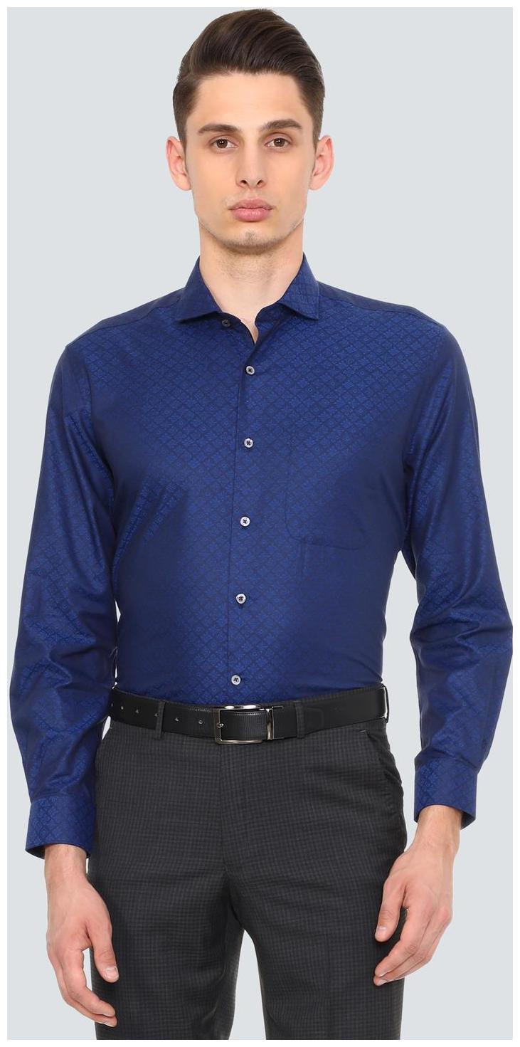 

Louis Philippe Men Regular fit Formal Shirt - Blue