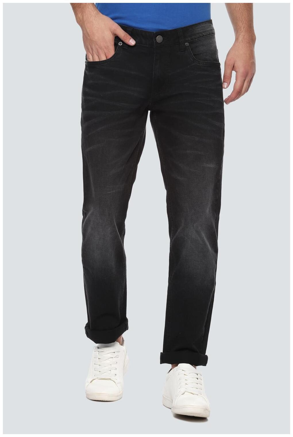 

Louis Philippe Men Grey Slim Fit Jeans