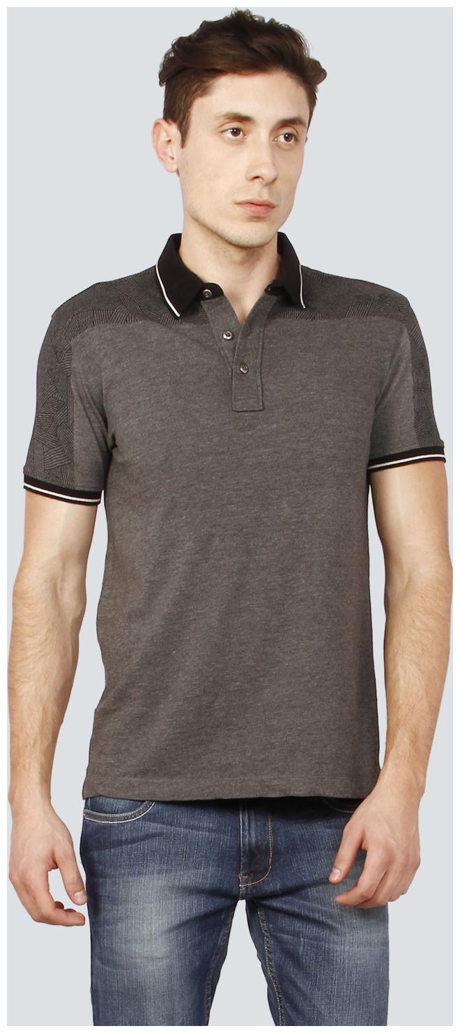 

Louis Philippe Men Grey Regular fit Cotton Polo collar T-Shirt - Pack Of 1