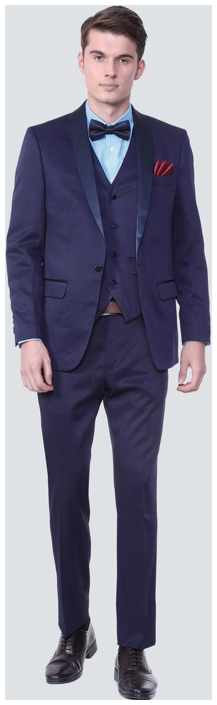 

Louis Philippe Blue Three Piece Suit