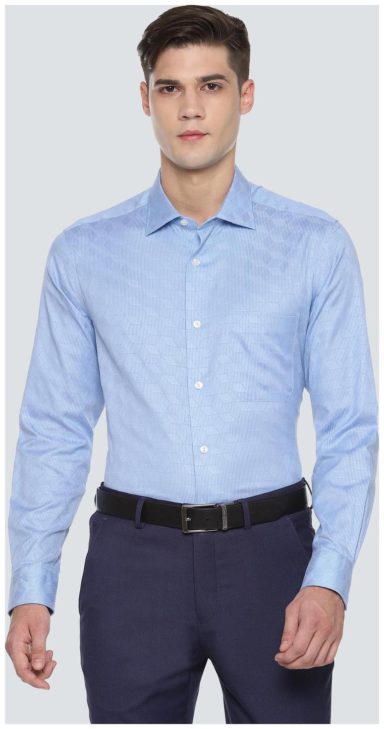 

Louis Philippe Men Regular fit Formal Shirt - Blue