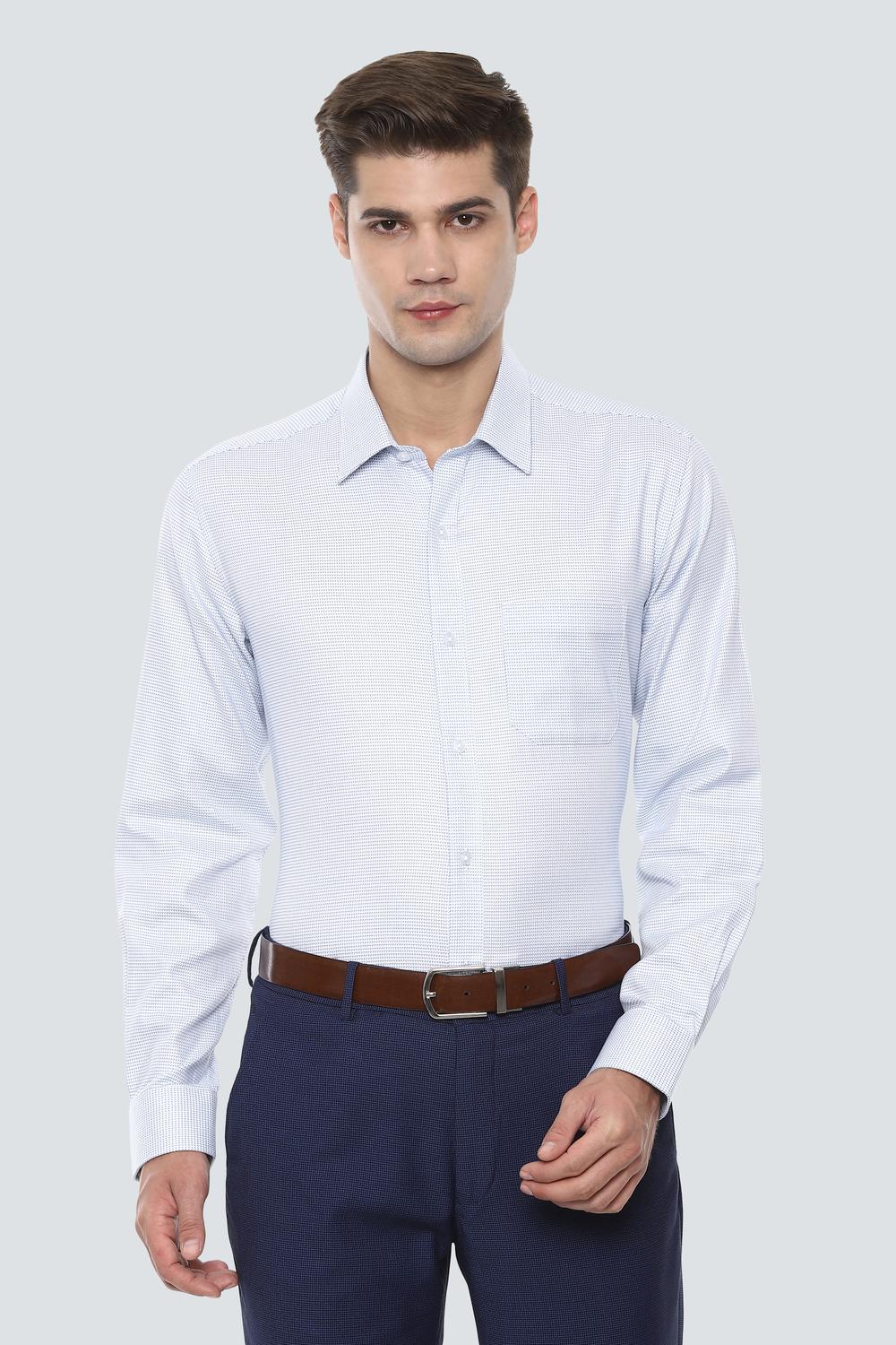 

Louis Philippe Men Slim fit Formal Shirt - Blue
