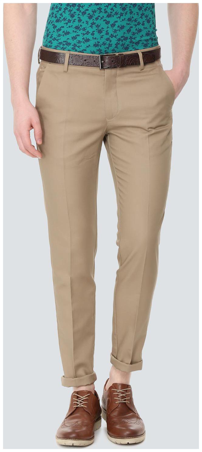 

Louis Philippe Men Brown Solid Slim fit Regular trousers