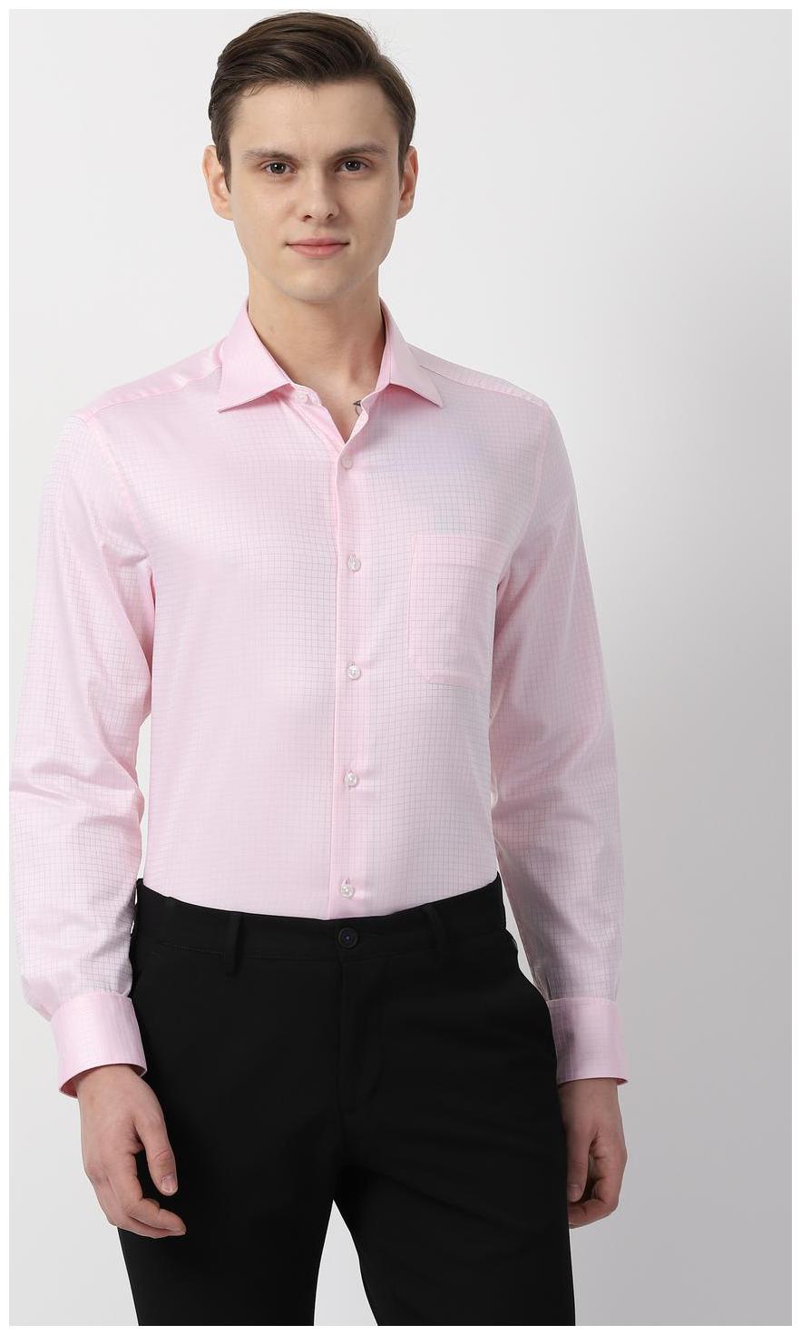 

Louis Philippe Men Regular fit Formal Shirt - Pink