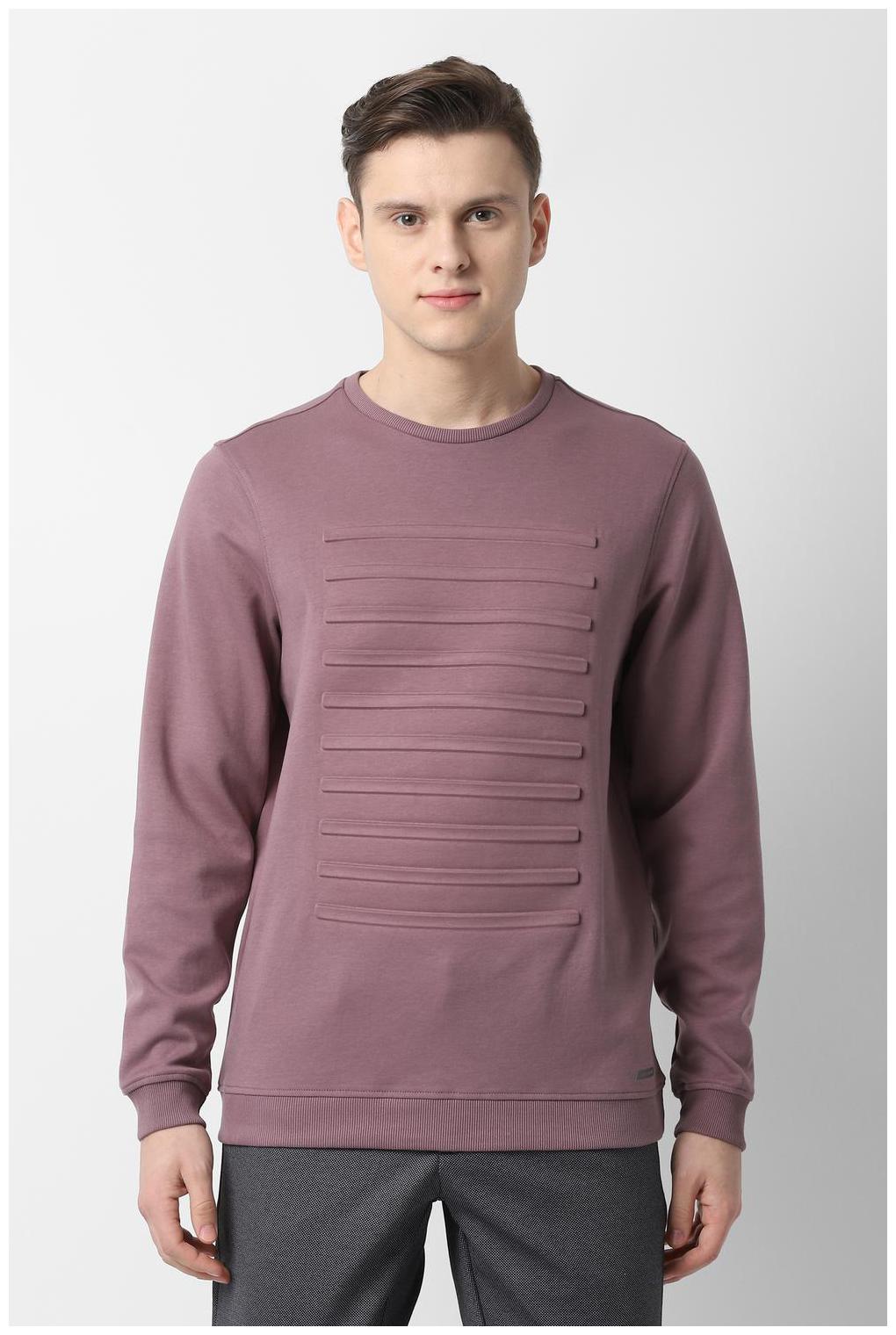 

Louis Philippe Men Pink Round neck Sweatshirt