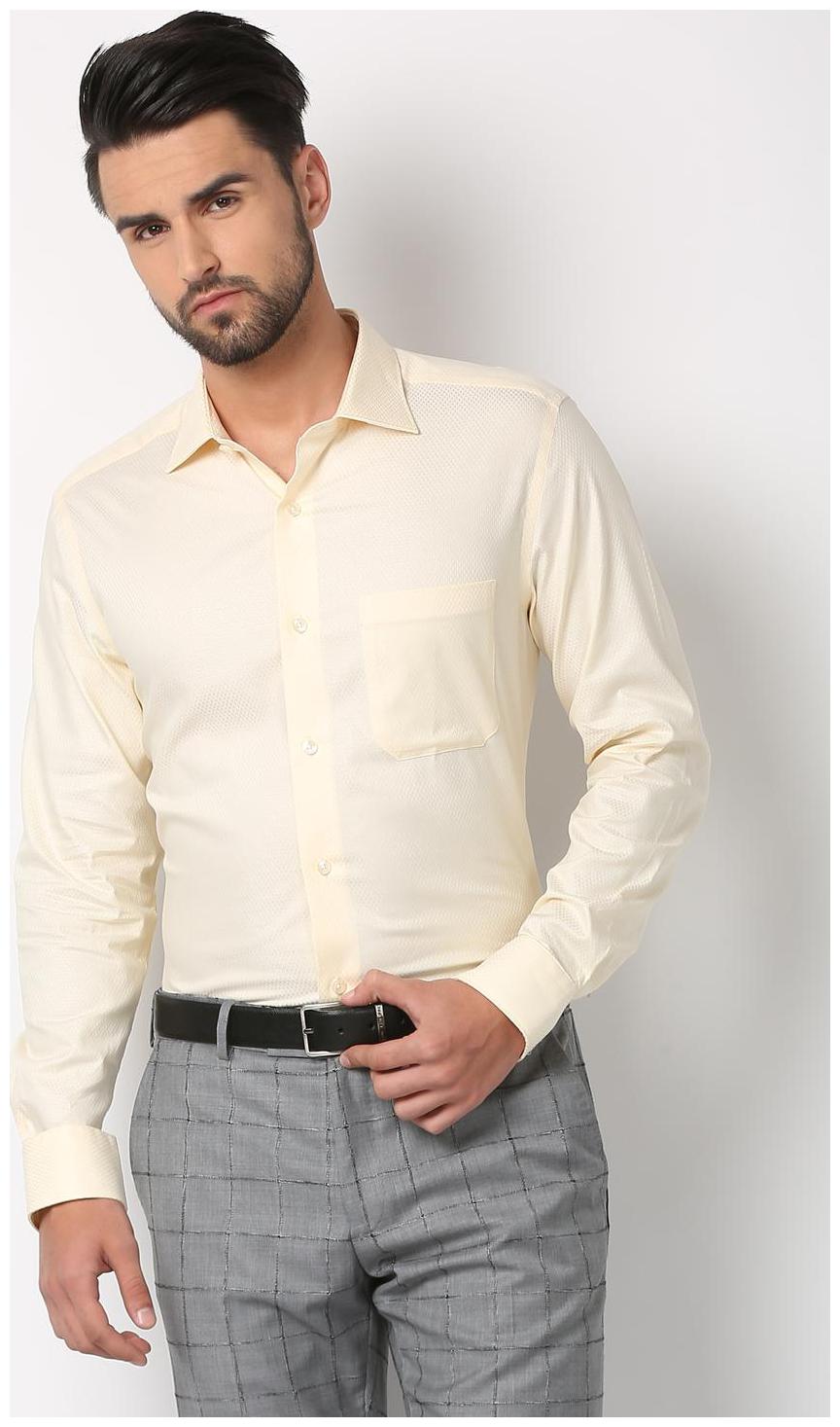 

Louis Philippe Men Regular fit Formal Shirt - Cream