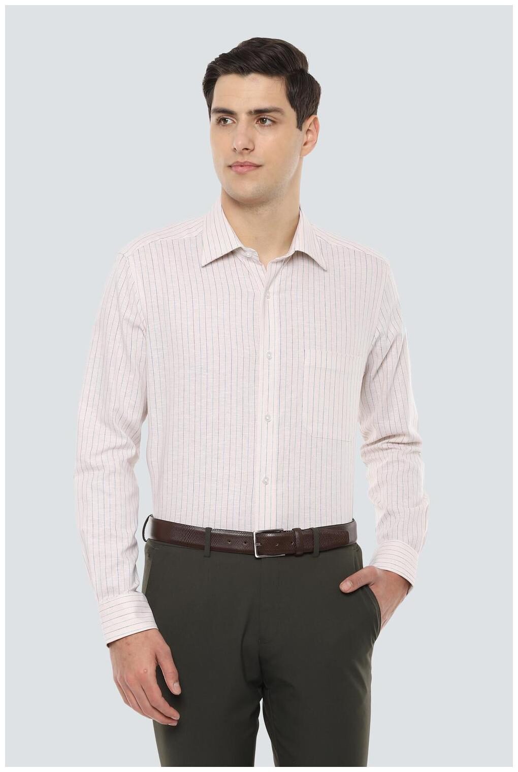 

Louis Philippe Men Regular fit Formal Shirt - Beige