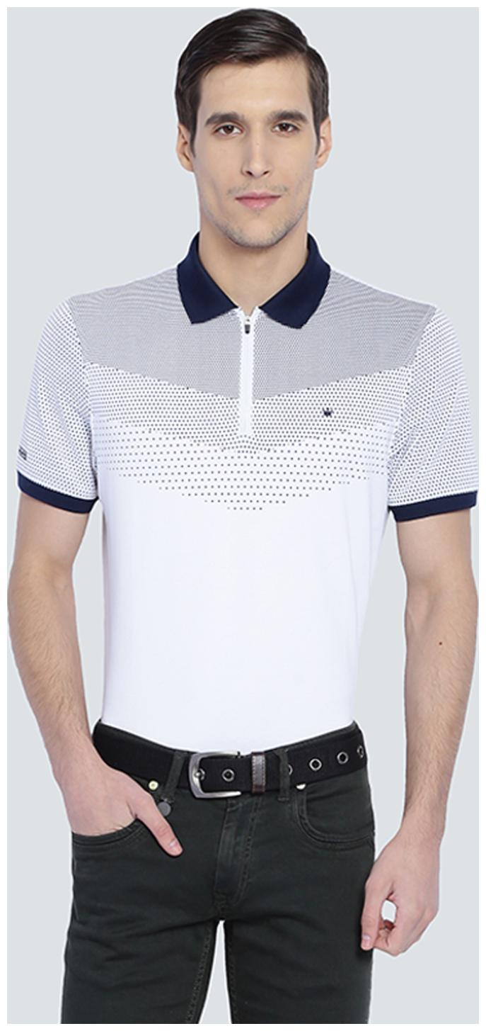 

Louis Philippe Men White Regular fit Cotton Polo collar T-Shirt - Pack Of 1