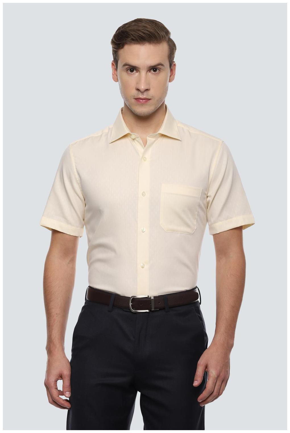 

Louis Philippe Men Regular fit Formal Shirt - Yellow
