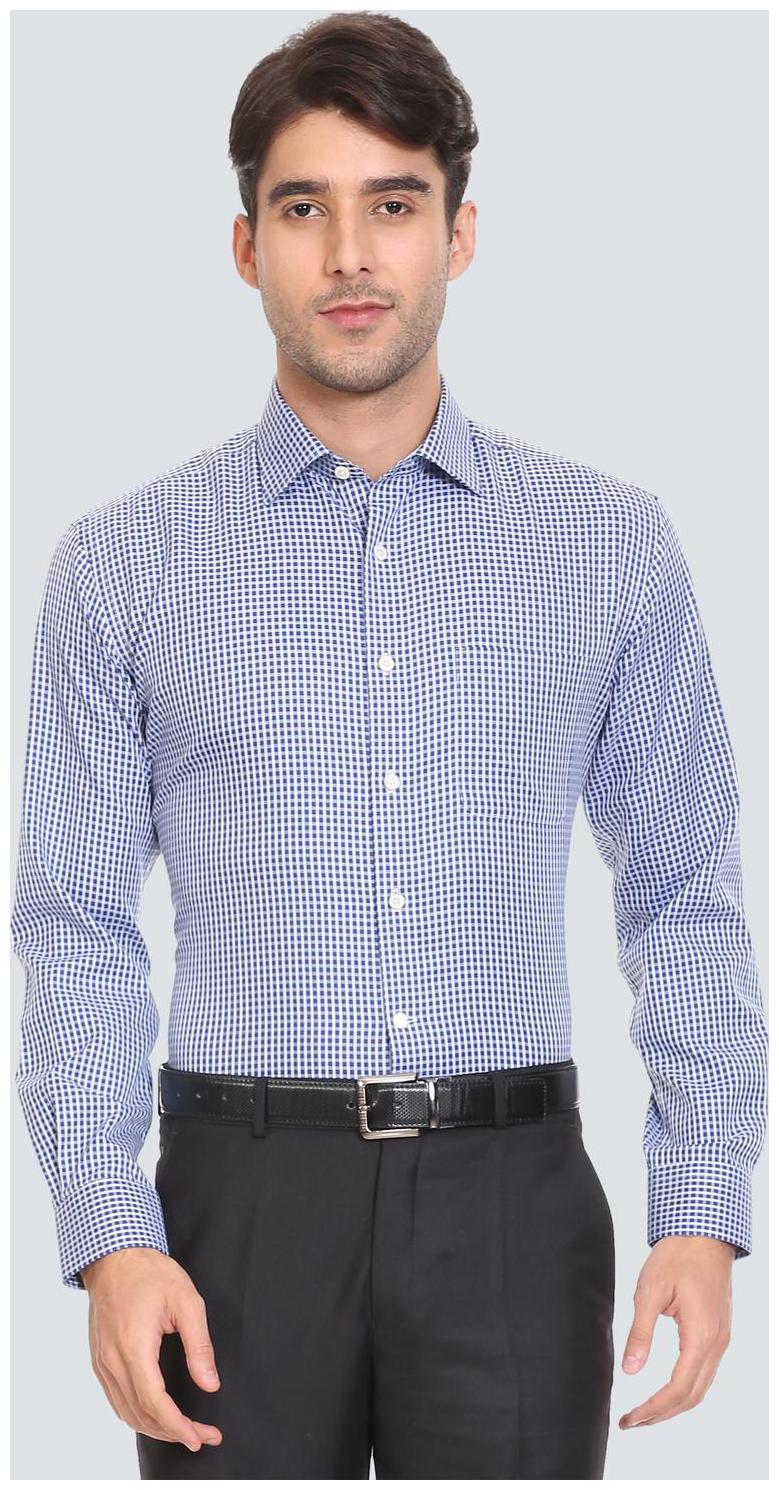 

Louis Philippe Men Regular fit Formal Shirt - Blue