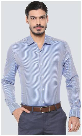 Louis Philippe Men Slim fit Formal Shirt - Blue