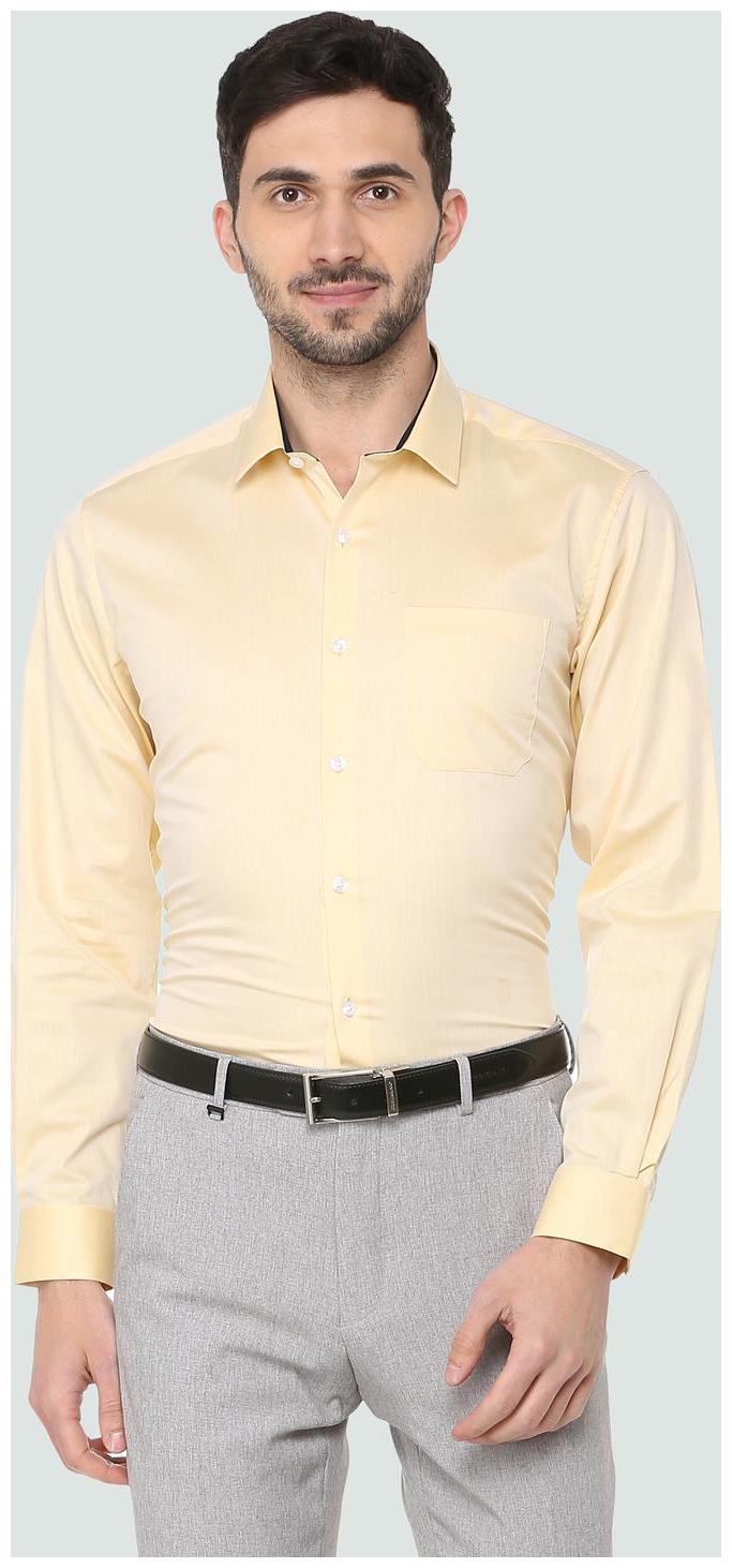 

Louis Philippe Men Slim fit Formal Shirt - Yellow