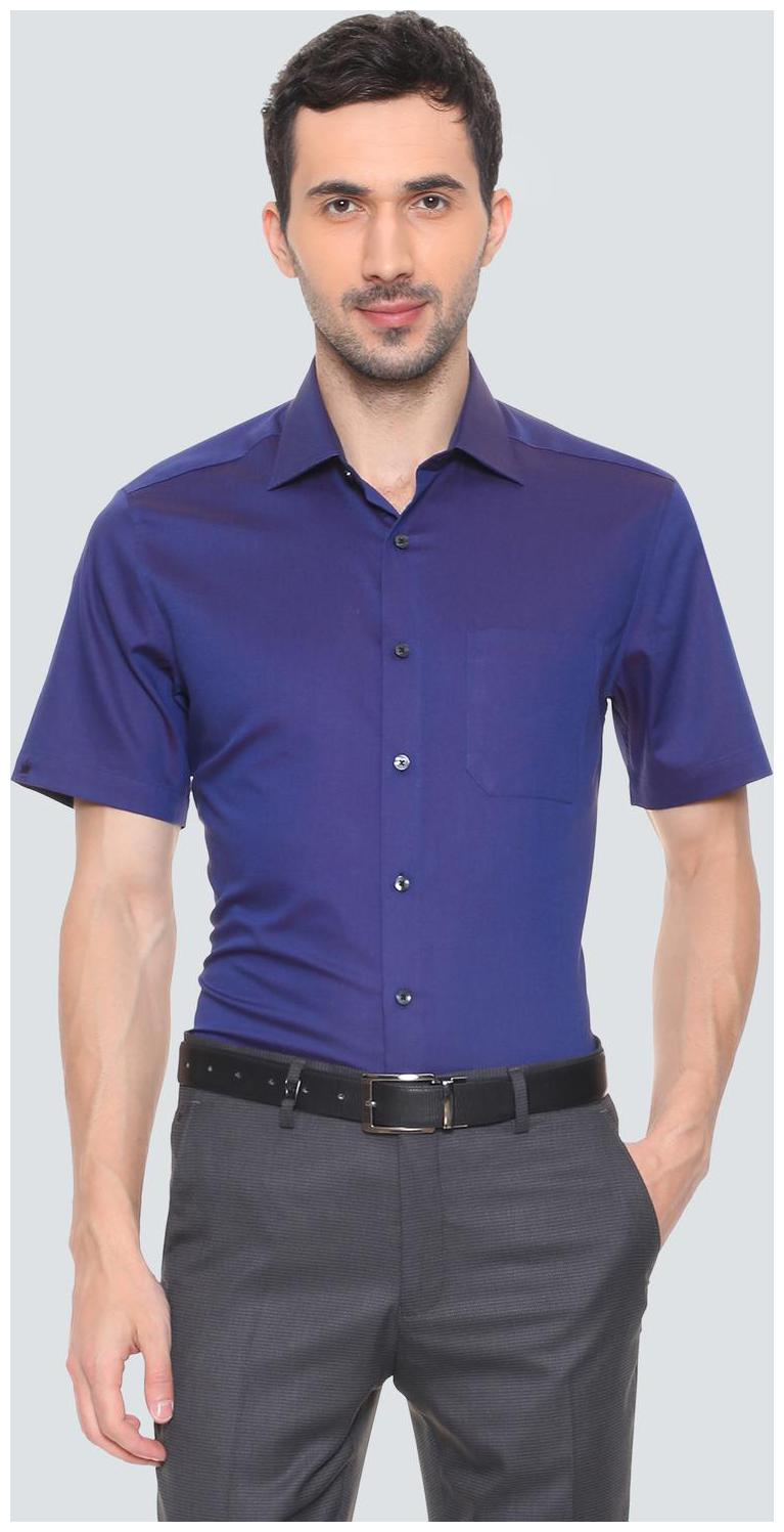 

Louis Philippe Men Regular fit Formal Shirt - Blue