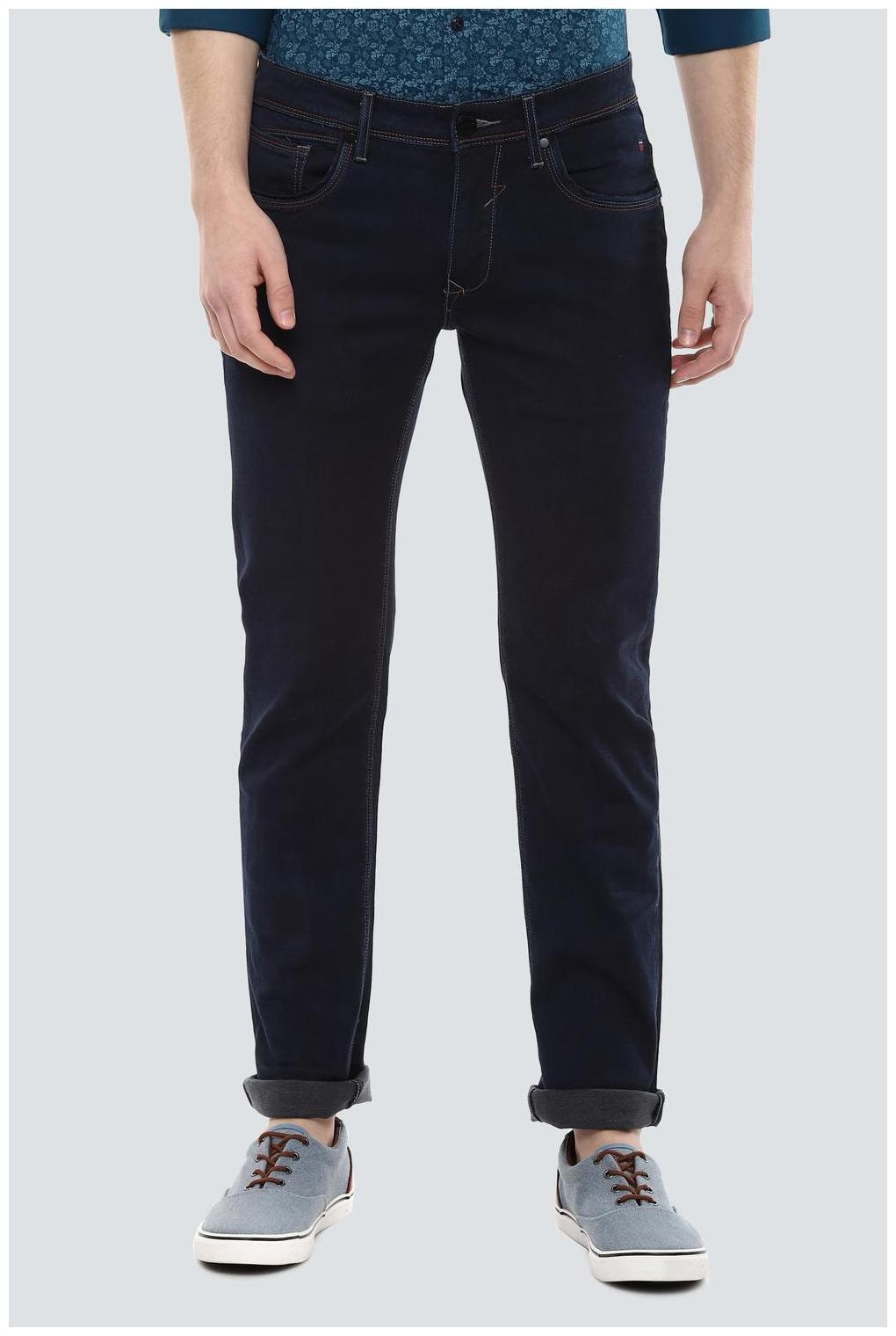 

Louis Philippe Men Navy Blue Slim Fit Jeans