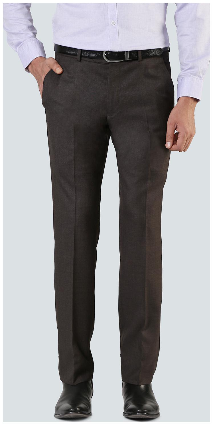 

Louis Philippe Men Solid Slim Fit Formal Trouser - Grey