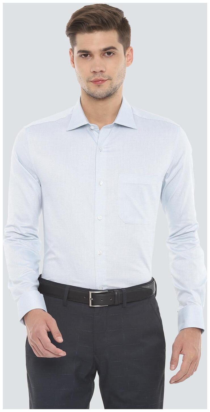 

Louis Philippe Men Regular fit Formal Shirt - Blue