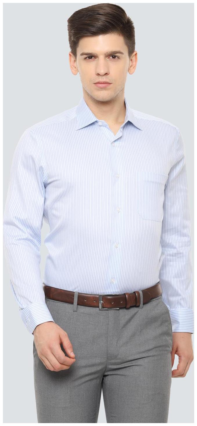 

Louis Philippe Men Regular fit Formal Shirt - Blue
