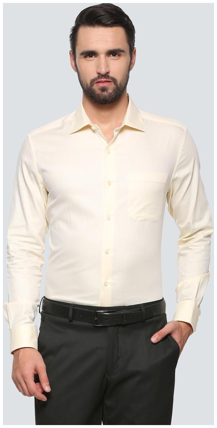 

Louis Philippe Men Regular fit Formal Shirt - Beige