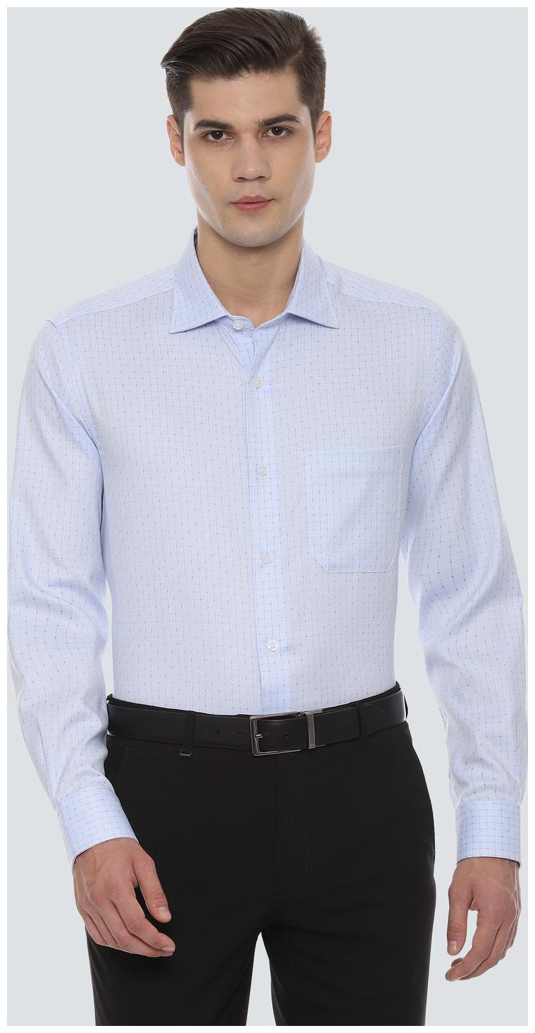 

Louis Philippe Men Regular fit Formal Shirt - Blue