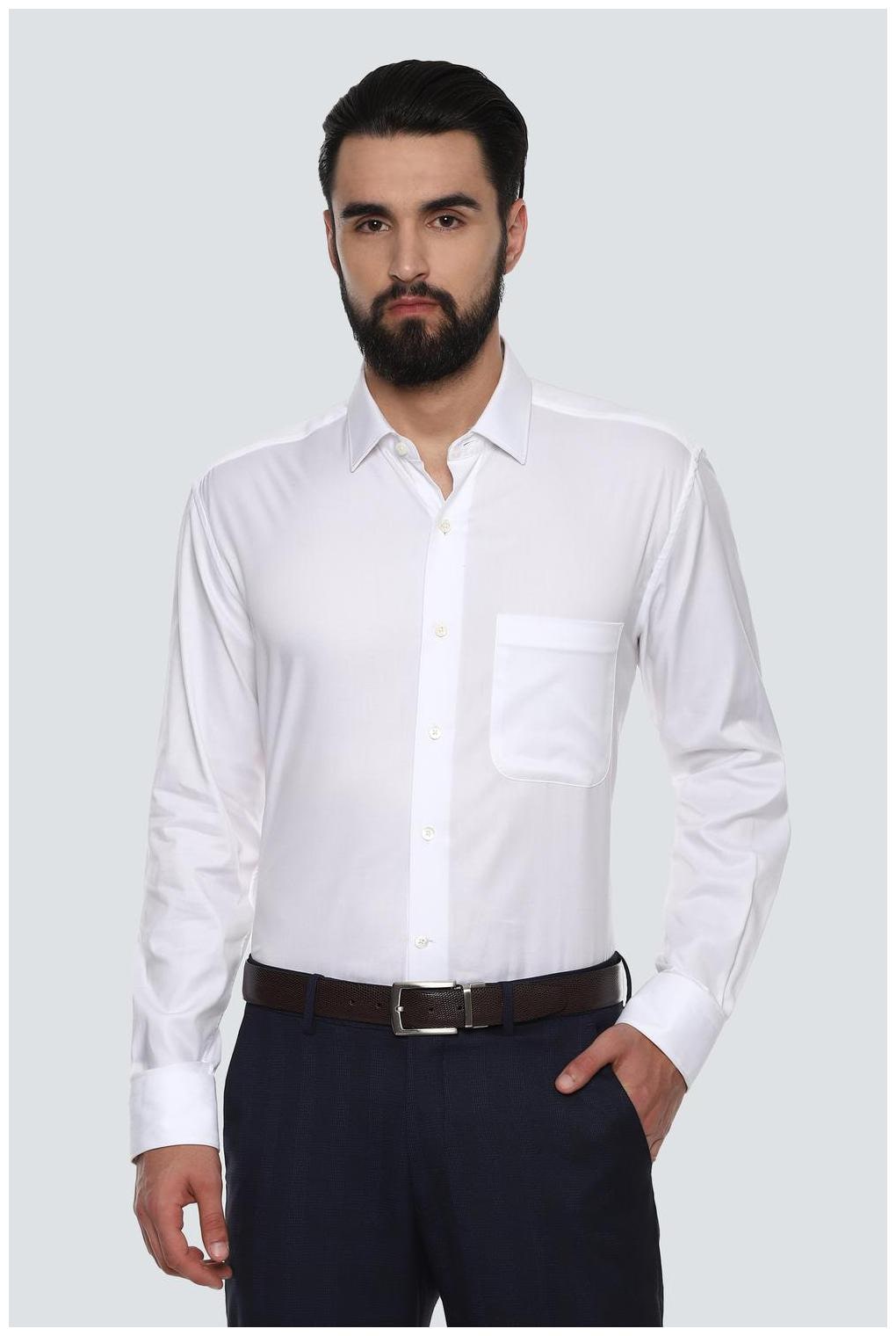

Louis Philippe Men Regular fit Formal Shirt - White