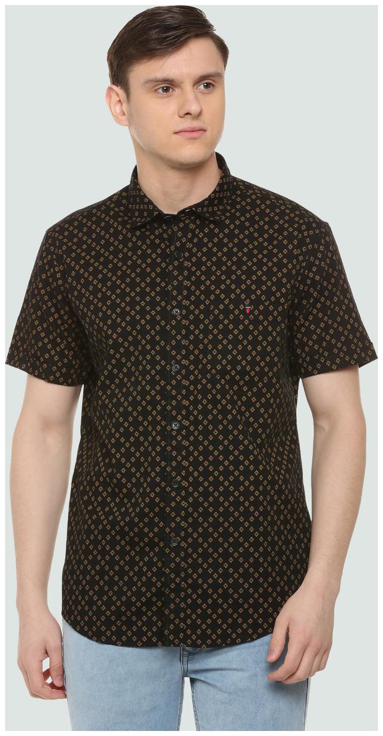 

Louis Philippe Men Black Printed Slim Fit Casual Shirt