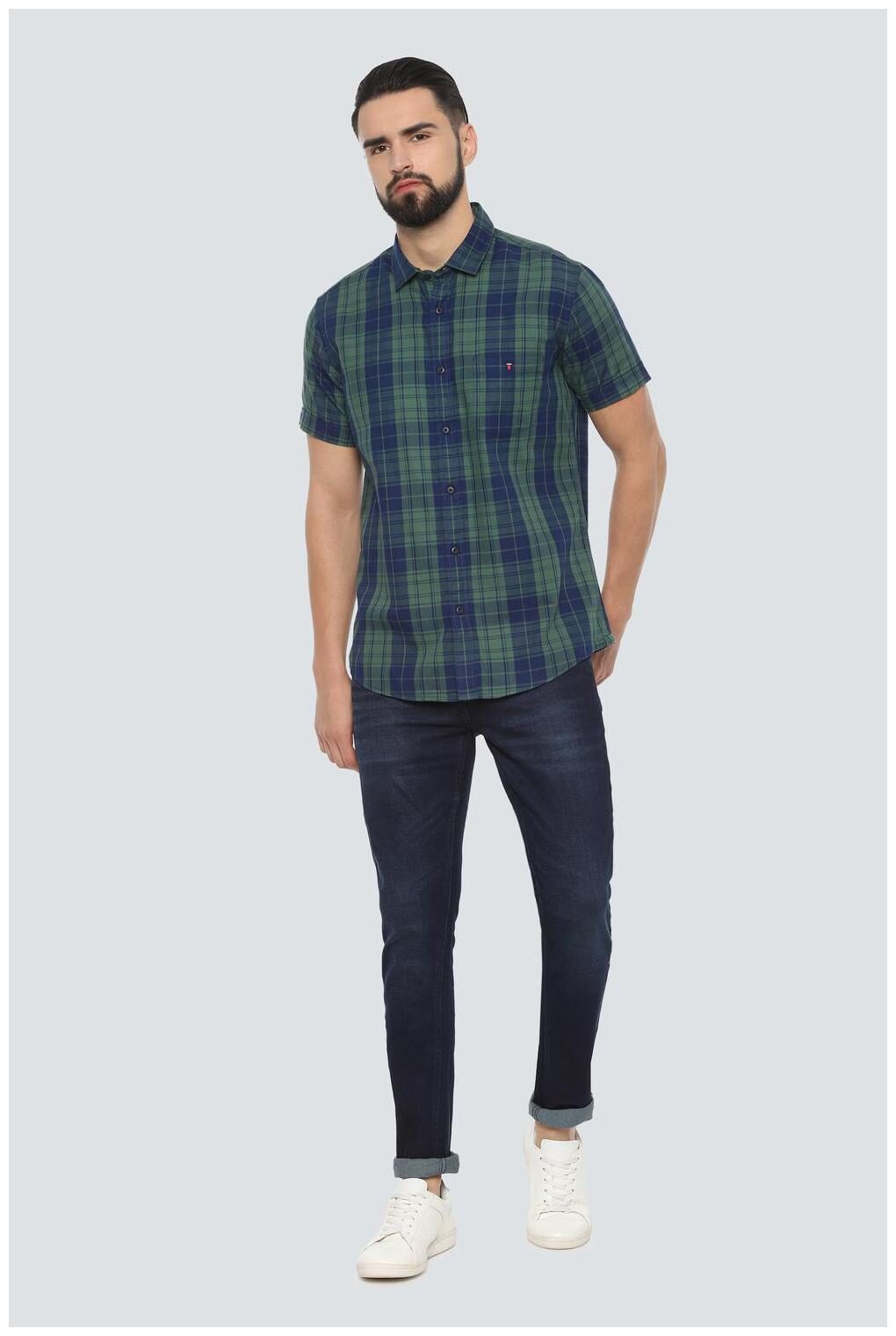 

Louis Philippe Men Navy Blue Slim Fit Jeans