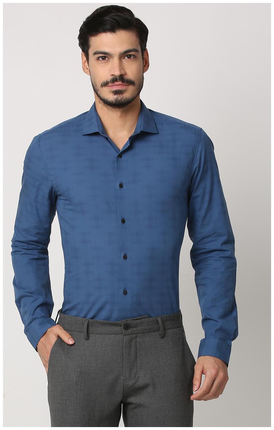 

Louis Philippe Men Slim fit Formal Shirt - Blue