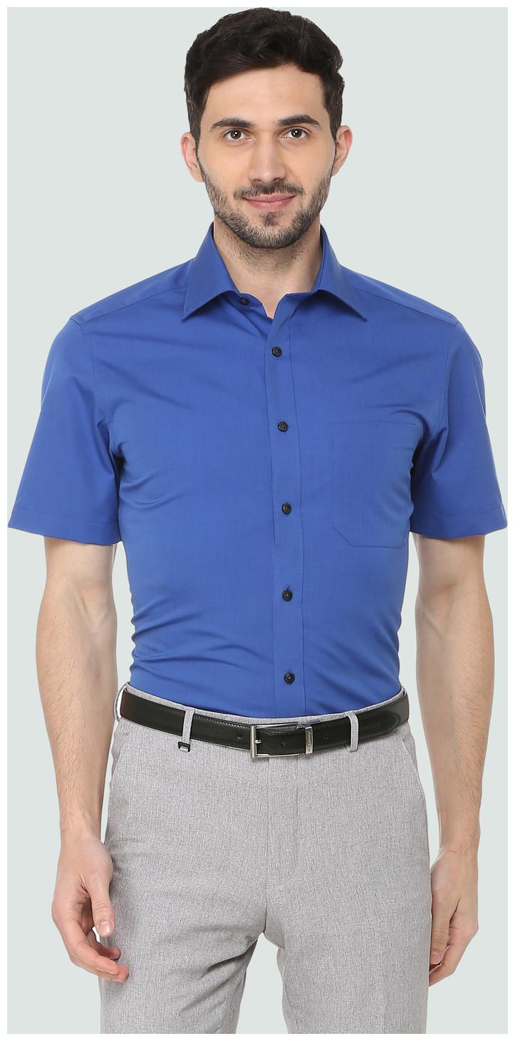 

Louis Philippe Men Regular fit Formal Shirt - Blue