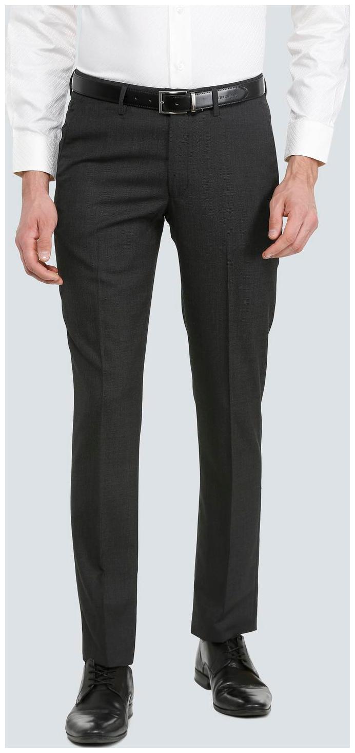 

Louis Philippe Men Textured Slim Fit Formal Trouser - Black