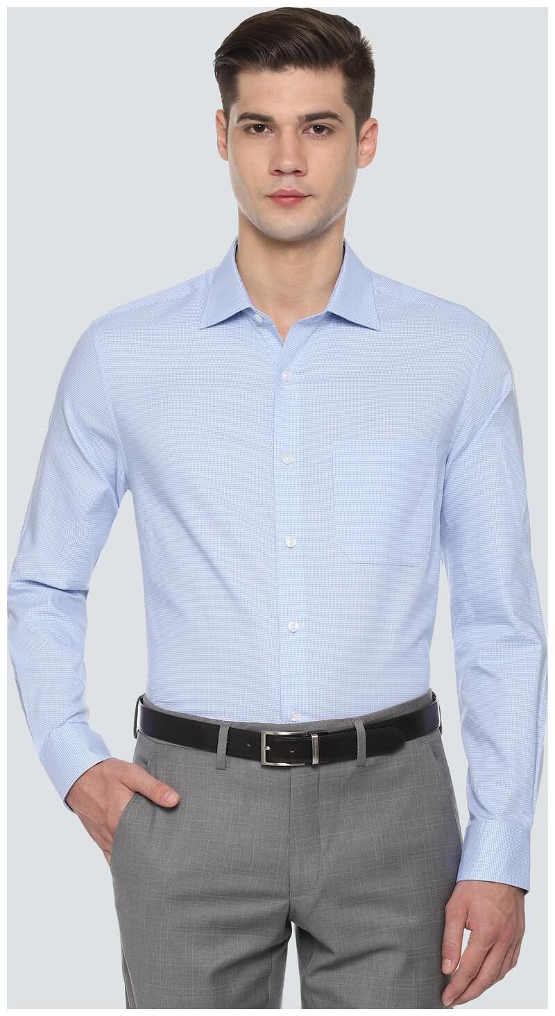 

Louis Philippe Men Regular fit Formal Shirt - Blue